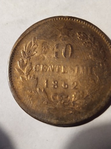 Zdjęcie oferty: 10 centisimi Włochy 1862 Victorii Emanuele II