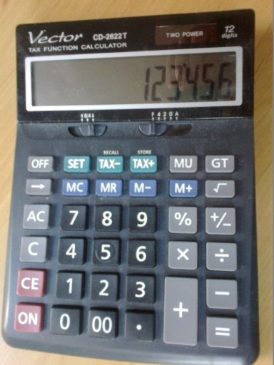 Zdjęcie oferty: Kalkulator Vector CD-2622T