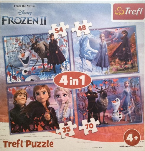 Zdjęcie oferty: Puzzle 4w1 Trefl Kraina Lodu. Nowe 34323