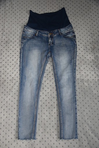 Zdjęcie oferty: Jeansowe spodnie ciążowe S rurki