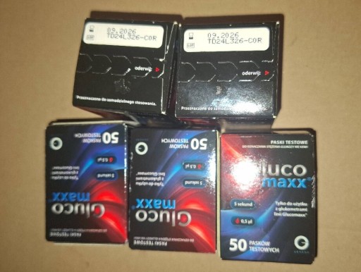 Zdjęcie oferty: Paski testowe do glukometru Glucomaxx 50 sztuk - Pomiar cukru glukozy