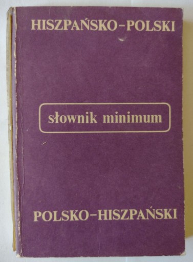Zdjęcie oferty: Słownik minimum hiszp-pol pol-hiszpański