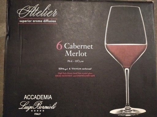 Zdjęcie oferty: 6 x kieliszki Bormioli LB Atelier Merlot - 700ml