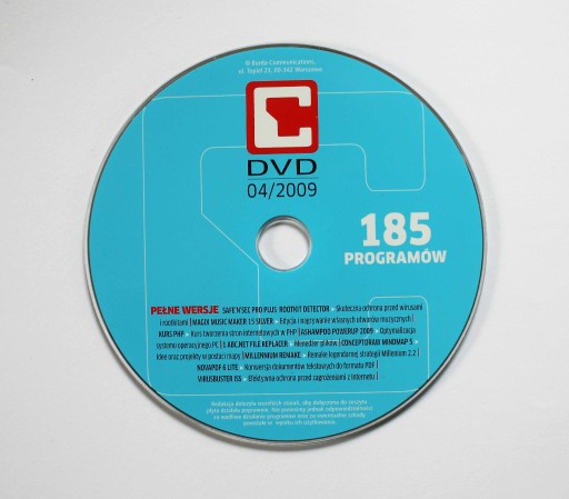 Zdjęcie oferty: Płyta do archiwalnego numeru czasopisma CHIP 04/2009