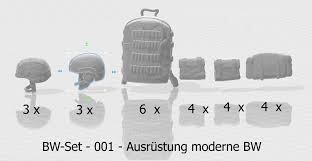 Zdjęcie oferty: Plecaki modeli 1/72 (modern bundeswehr backpacks)