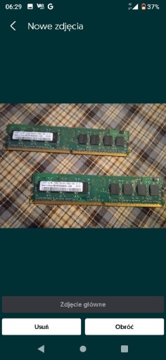 Zdjęcie oferty: 2x512MB 1Rx8 PC2 - 5300U - 555 - 12 - ZZ 