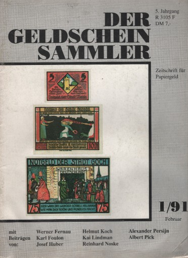 Zdjęcie oferty: Geldschein Sammler 1/1991