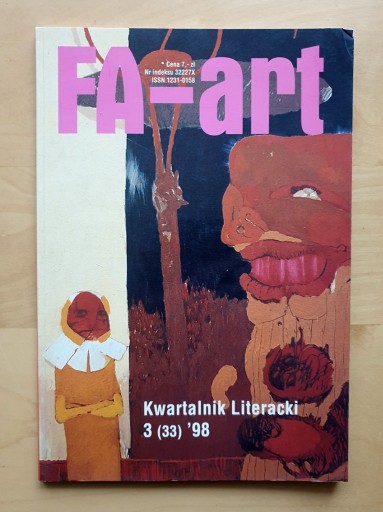 Zdjęcie oferty: FA-art Kwartalnik Literacki 3 1998 Tobis