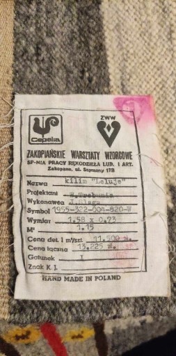 Zdjęcie oferty: Kilim ręcznie robiony cepelia 