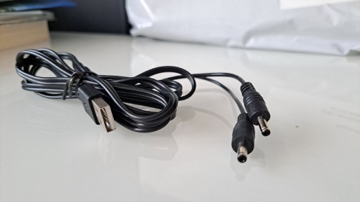 Zdjęcie oferty: Kabel zasilający 1x USB - 2x wejście 