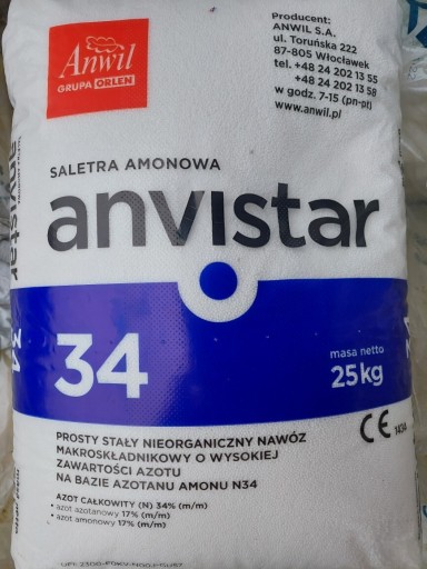 Zdjęcie oferty: Saletra amonowa 25kg trawnik warzywa itp 