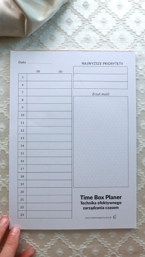 Zdjęcie oferty: Time Box Planer 