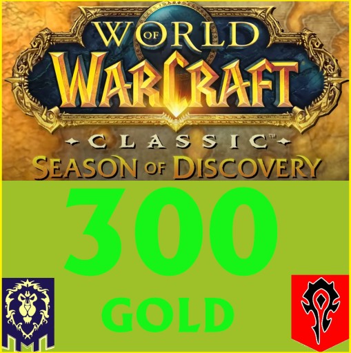 Zdjęcie oferty: 300G WoW Gold SEASON OF DISCOVERY SOD Serwery EU