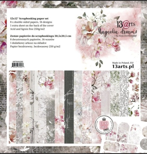 Zdjęcie oferty: 13arts scrapbooking 30x30 Magnolia Dreams