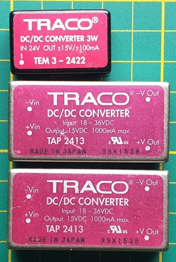 Zdjęcie oferty: Przetwornica Converter DC/DC TRACO TAP2413 18-36/15V 1A