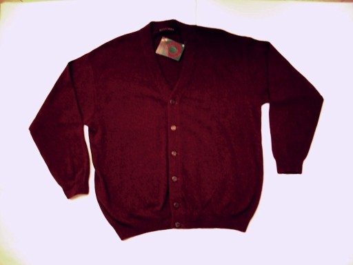 Zdjęcie oferty: Męski Zapinany sweter wełna angora Nowy L XL