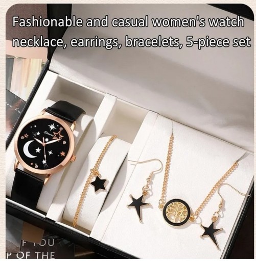 Zdjęcie oferty: Damski modny zegarek księżycowy i dodatki
