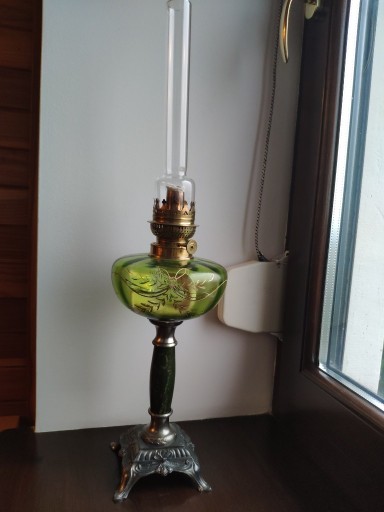 Zdjęcie oferty: Stara francuska lampa naftowa XIX w nr 32