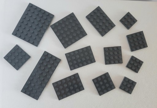 Zdjęcie oferty: Klocki Lego płytki plate szare ciemnoszare 