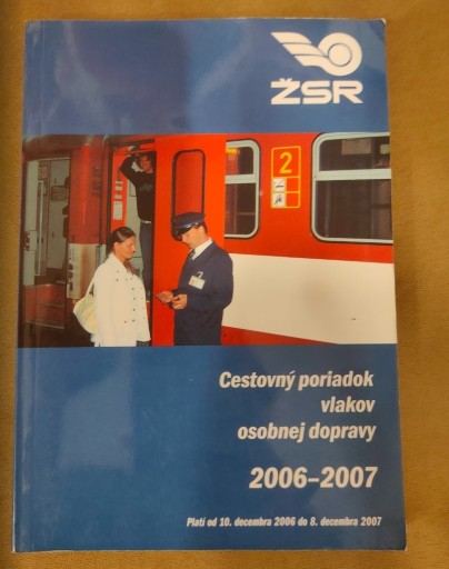 Zdjęcie oferty: Rozkład jazdy pociągów Słowacja 2006/2007 ZSR