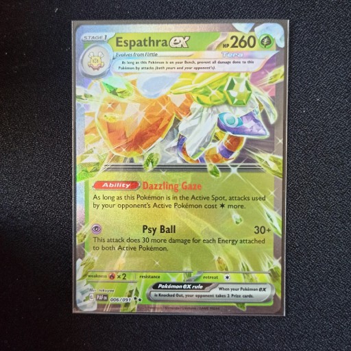 Zdjęcie oferty: Pokémon Espathra EX Paldean Fates 6/91