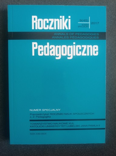 Zdjęcie oferty: Roczniki Pedagogiczne t. 9(45) (2017)