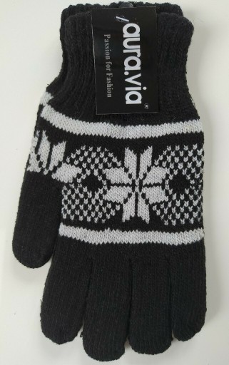 Zdjęcie oferty: Czarne rękawiczki dzianinowe, rozmiar L/XL Nowe