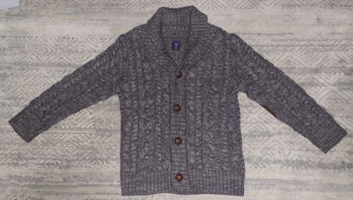 Zdjęcie oferty: Sweter Gap 3-4 lata warkocz szary elegancki Wiskoz