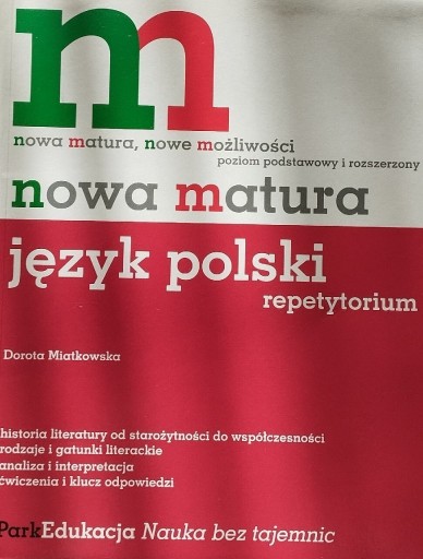 Zdjęcie oferty: Nowa matura. Język polski , repetytorium. 