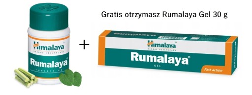Zdjęcie oferty: Rumalaya 60 tabletek plus Rumalaya Gel Himalaya