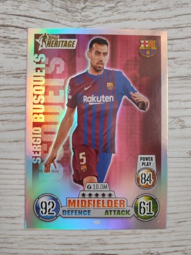 Zdjęcie oferty: Match Attax 2021/22 Heritage 482 Busquets