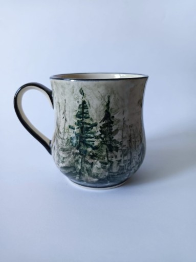 Zdjęcie oferty: Kubek ceramiczny 300ml, las, rękodzieło, prezent