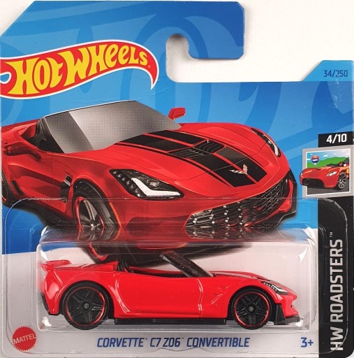 Zdjęcie oferty: CORVETTE C7 Z06 CONVERTIBLE Hot Wheels 1:64