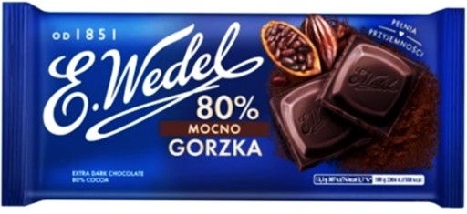 Zdjęcie oferty: Czekolada mocno gorzka Wedel 80% 