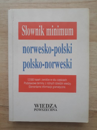 Zdjęcie oferty: Słownik norwesko-polski polsko-norweski