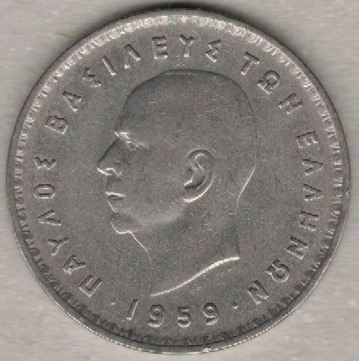 Zdjęcie oferty: Grecja 10 drachm 1959   30 mm