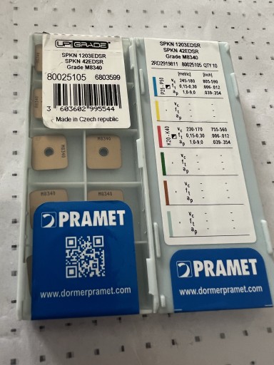 Zdjęcie oferty: Płytki frezarskie SPKN 1203EDSR M8340 Pramet