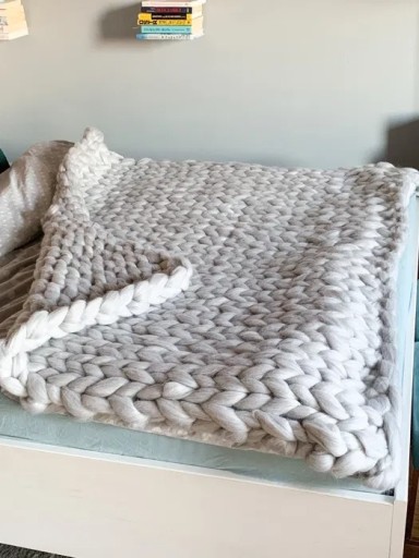 Zdjęcie oferty: Pleciony koc chunky knit blanket