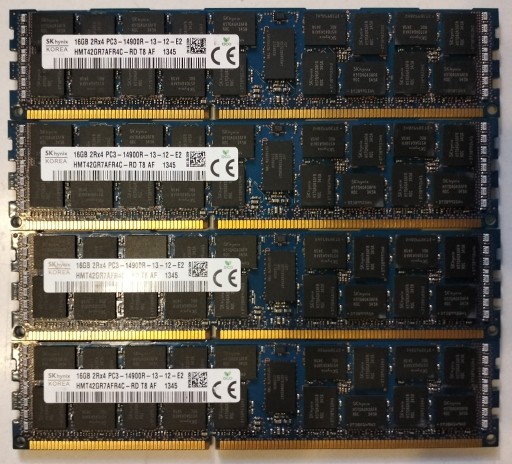 Zdjęcie oferty: 4x16GB PC3 14900R HYNIX MacPro 64GB DDR3