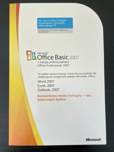 Zdjęcie oferty: Office 2007 Basic PL