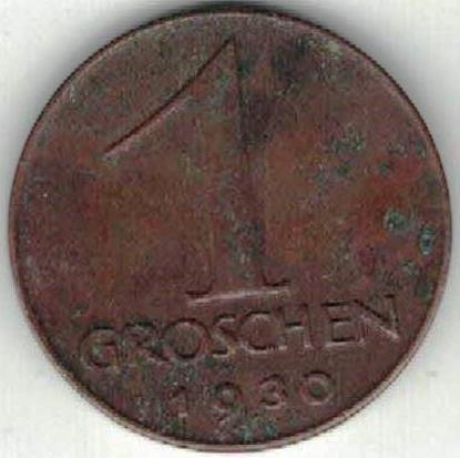 Zdjęcie oferty: Austria 1 grosz groschen 1930  17 mm  nr 2
