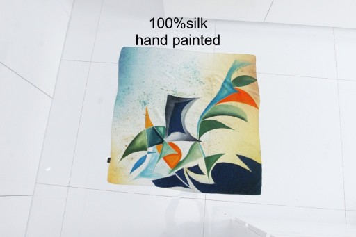Zdjęcie oferty: 100%jedwab, ręcznie malowany bez wad