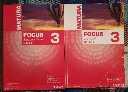 Zdjęcie oferty: Matura Focus 3 B1/B1+ książka + ćwiczenia 