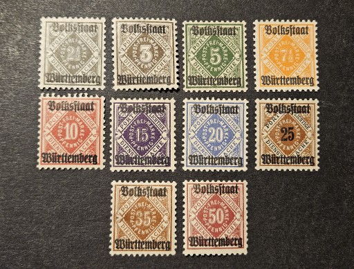 Zdjęcie oferty: *** WuRTEmBErg Nr 134-143  *** ALT DeuTschLAnd *** Serie *** 61
