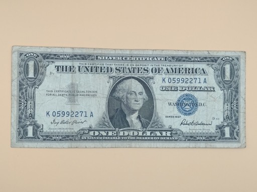 Zdjęcie oferty: 1 dolar 1957r. - Silver Certificate