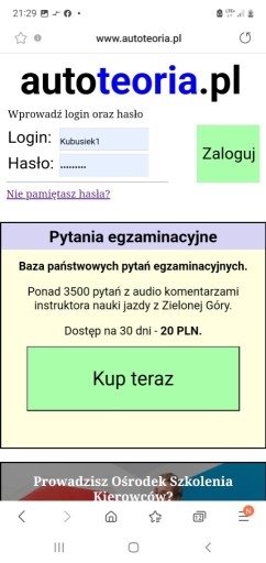 Zdjęcie oferty: Pytania egzaminacyjne na prawo jazdy, nauka jazdy