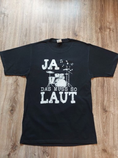 Zdjęcie oferty: T shirt męski z perkusja to musi być takie glosne