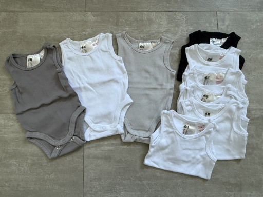 Zdjęcie oferty: 9-pak body h&m 56cm 0-1m