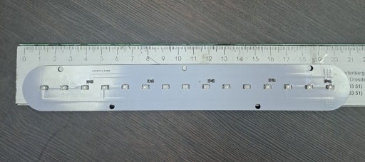 Zdjęcie oferty: Moduł led na PCB niebieski 200mm 12v 15 diod