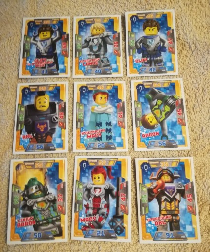 Zdjęcie oferty: Lego Nexo Knights 9 kart 